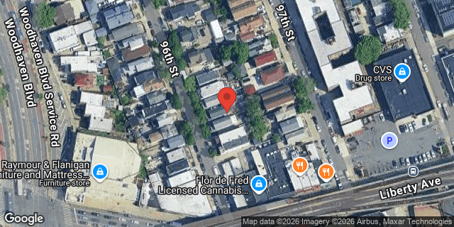 Aerial map of 103-49 96 STREET, Queens