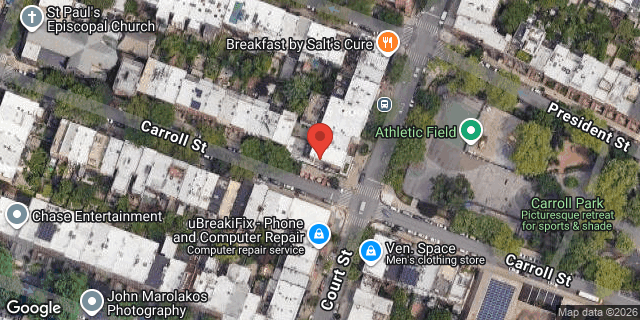 Aerial map of 384 COURT STREET, Brooklyn