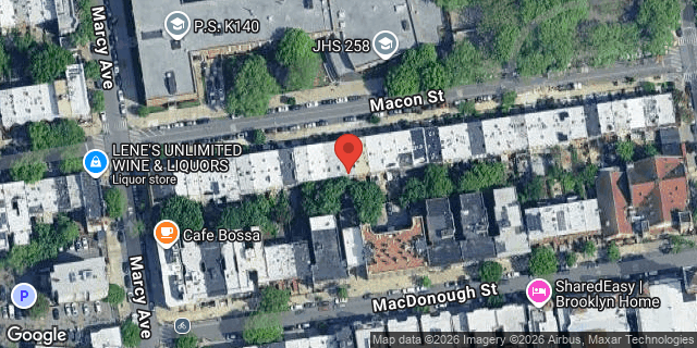 Aerial map of 140 MACON STREET, Brooklyn