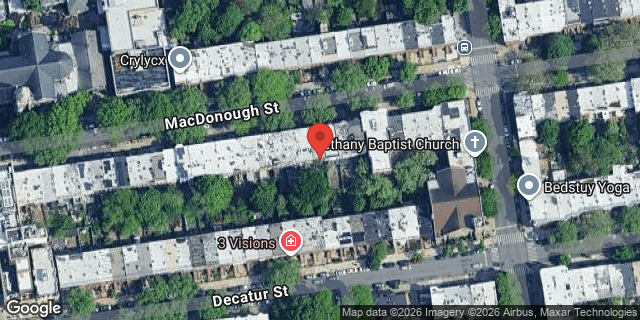 Aerial map of 196 MAC DONOUGH STREET, Brooklyn
