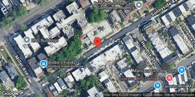 Aerial map of N/A SUNNYSIDE AVENUE, Brooklyn