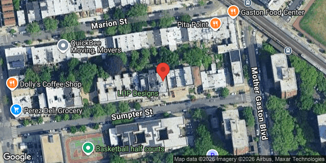 Aerial map of 383 SUMPTER STREET, Brooklyn