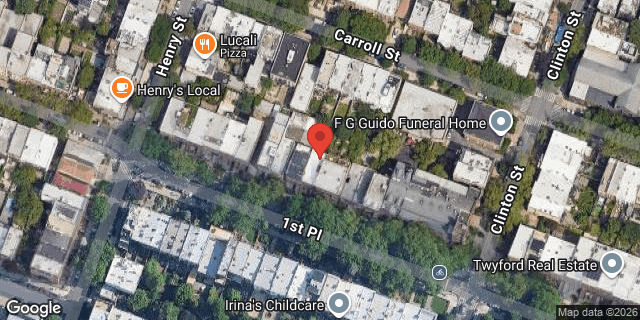 Aerial map of 23 1 PLACE, Brooklyn