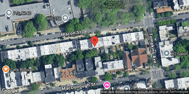 Aerial map of 160 MACON STREET, Brooklyn