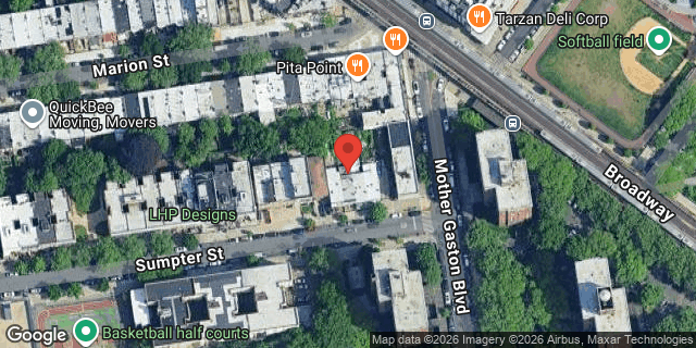 Aerial map of 395 SUMPTER STREET, Brooklyn