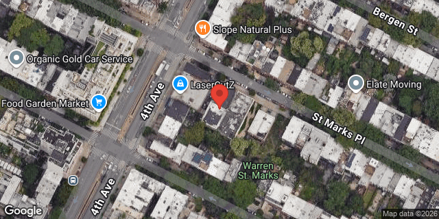 Aerial map of 82 ST MARKS PLACE, Brooklyn
