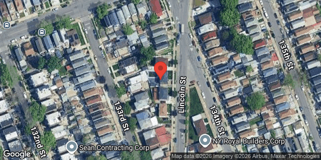 Aerial map of 114-28 LINCOLN STREET, Queens