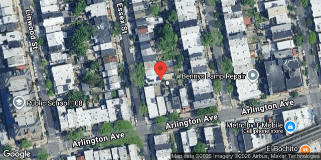 Aerial map of 127 ESSEX STREET, Brooklyn