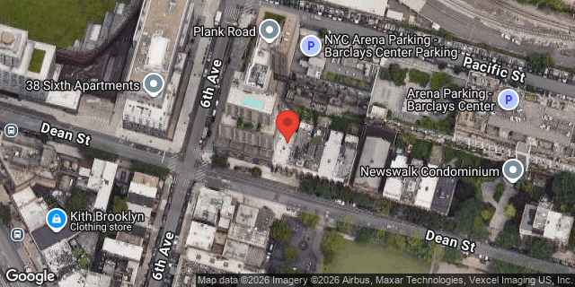 Aerial map of 497 DEAN STREET, Brooklyn