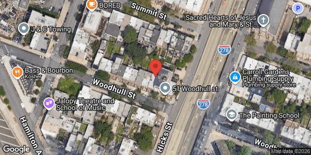 Aerial map of 47 WOODHULL STREET, Brooklyn
