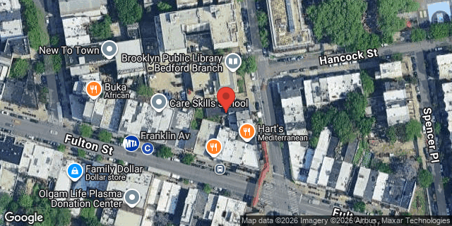 Aerial map of 500 FRANKLIN AVENUE, Brooklyn