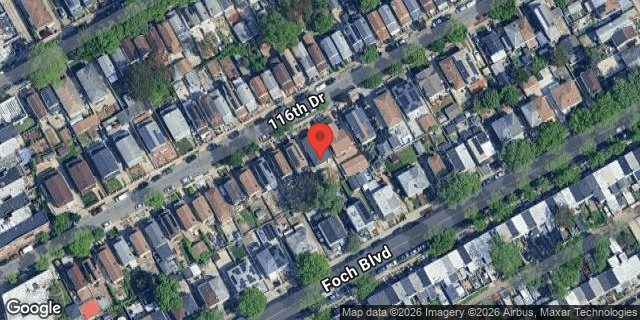 Aerial map of 150-52 116 DRIVE, Queens