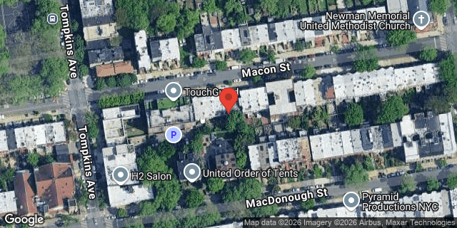 Aerial map of 208 MACON STREET, Brooklyn
