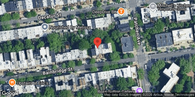 Aerial map of 261 BAINBRIDGE STREET, Brooklyn