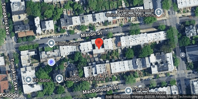 Aerial map of 216 MACON STREET, Brooklyn