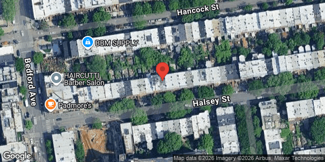 Aerial map of 33 HALSEY STREET, Brooklyn