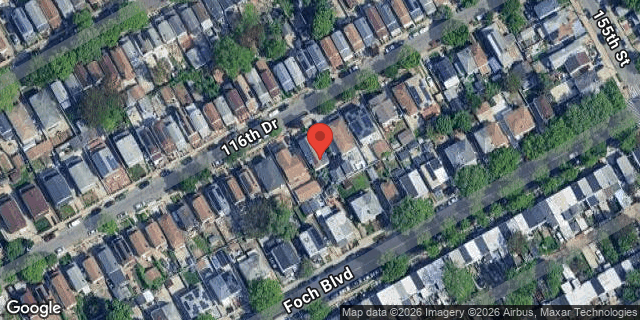 Aerial map of 150-50 116 DRIVE, Queens