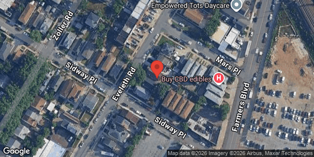 Aerial map of 179-08 EVELETH ROAD, Queens