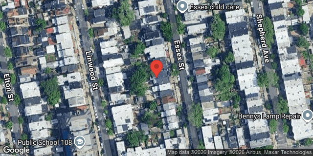 Aerial map of 108 ESSEX STREET, Brooklyn
