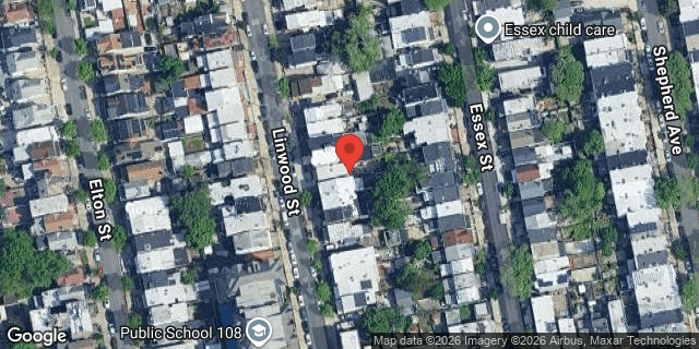 Aerial map of 165 LINWOOD STREET, Brooklyn