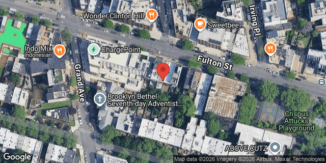 Aerial map of 1004 FULTON STREET, Brooklyn