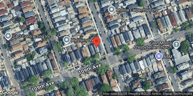 Aerial map of 116-17 109 AVENUE, Queens