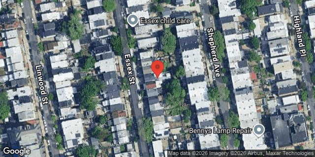 Aerial map of 107 ESSEX STREET, Brooklyn