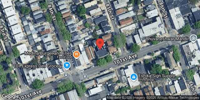 Aerial map of 84-11 101 AVENUE, Queens
