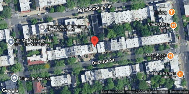 Aerial map of 331 DECATUR STREET, Brooklyn