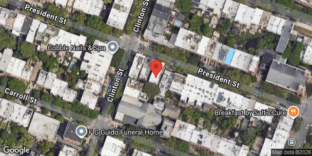 Aerial map of 232 PRESIDENT STREET, Brooklyn