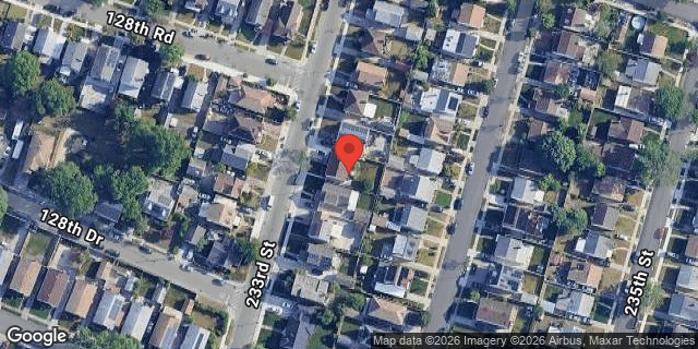 Aerial map of 128-31 233 STREET, Queens