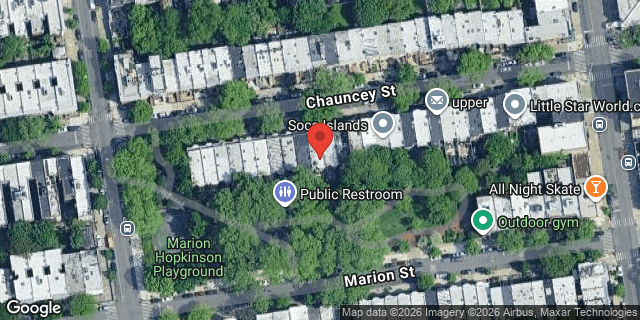 Aerial map of 472 CHAUNCEY STREET, Brooklyn