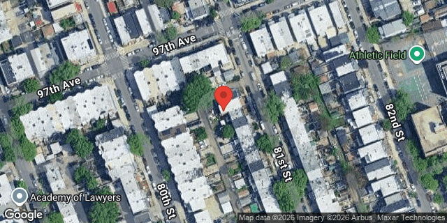 Aerial map of 97-14 81 STREET, Queens