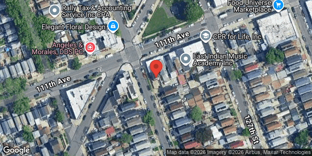 Aerial map of 126-02 111 AVENUE, Queens