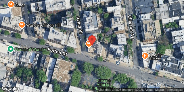 Aerial map of 1057 FULTON STREET, Brooklyn