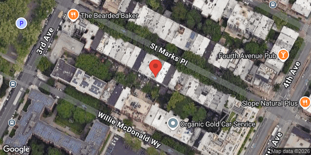 Aerial map of 34 ST MARKS PLACE, Brooklyn