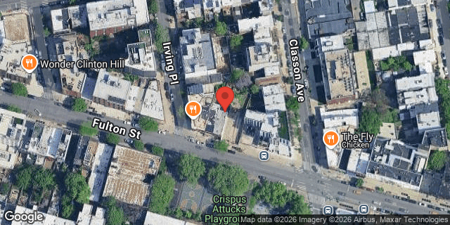 Aerial map of 1061 FULTON STREET, Brooklyn