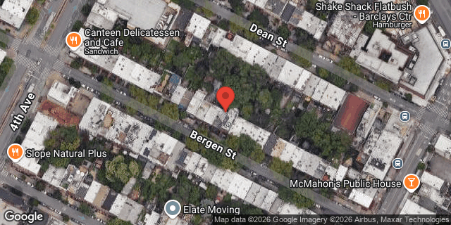 Aerial map of 387 BERGEN STREET, Brooklyn