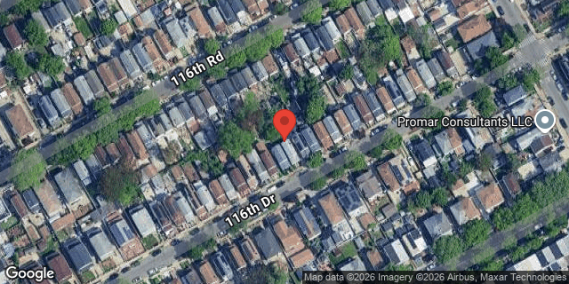 Aerial map of 150-61 116 DRIVE, Queens