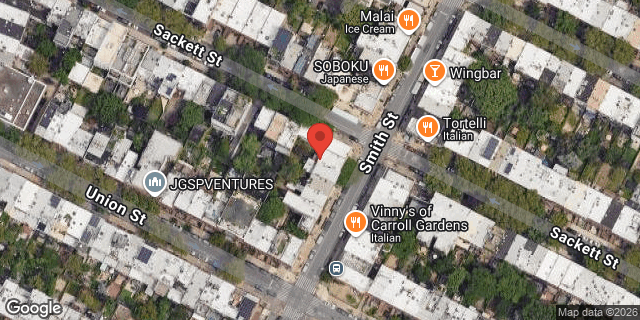 Aerial map of 284 SMITH STREET, Brooklyn