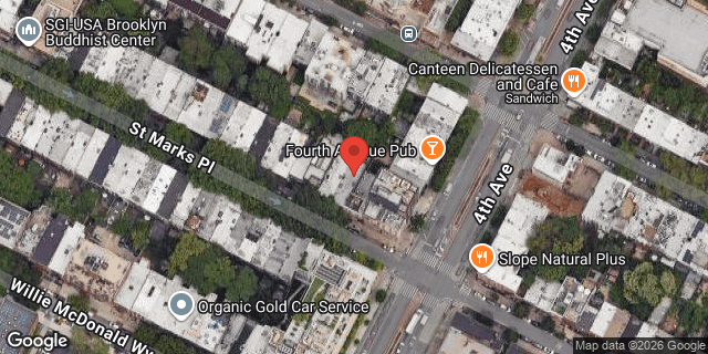 Aerial map of 57 ST MARKS PLACE, Brooklyn