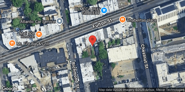 Aerial map of 3218 FULTON STREET, Brooklyn