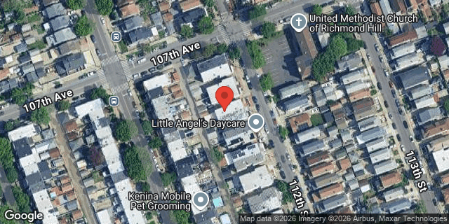 Aerial map of 107-10 112 STREET, Queens