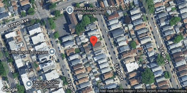 Aerial map of 107-22 113 STREET, Queens