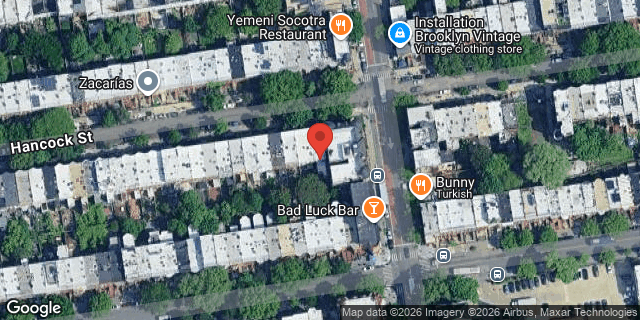 Aerial map of 138 HANCOCK STREET, Brooklyn