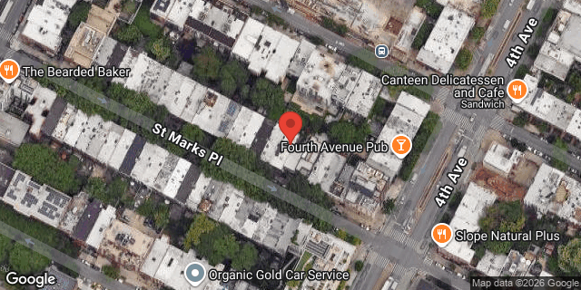 Aerial map of 47 ST MARKS PLACE, Brooklyn