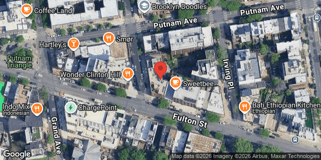 Aerial map of 1037 FULTON STREET, Brooklyn
