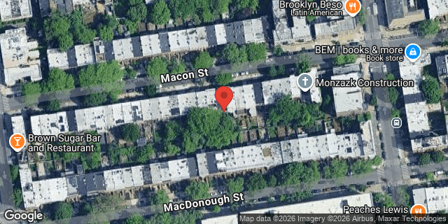 Aerial map of 366 MACON STREET, Brooklyn