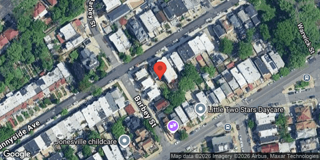 Aerial map of 204 SUNNYSIDE AVENUE, Brooklyn