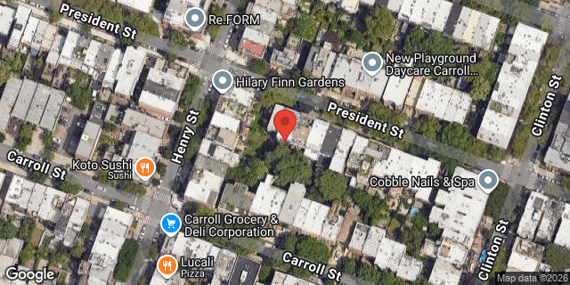 Aerial map of 190 PRESIDENT STREET, Brooklyn